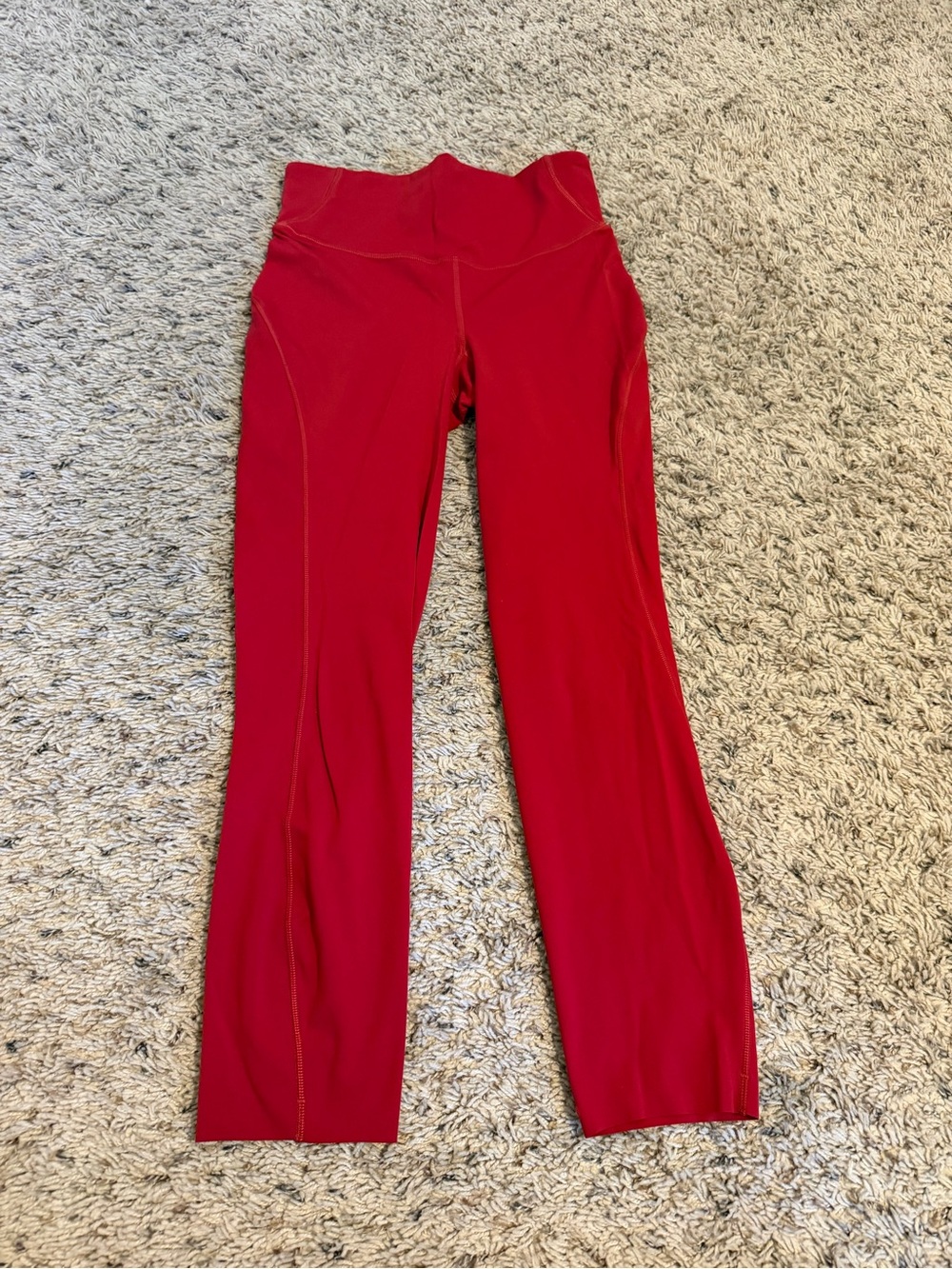 Lululemon Red High-Rise Leggings - Size 4